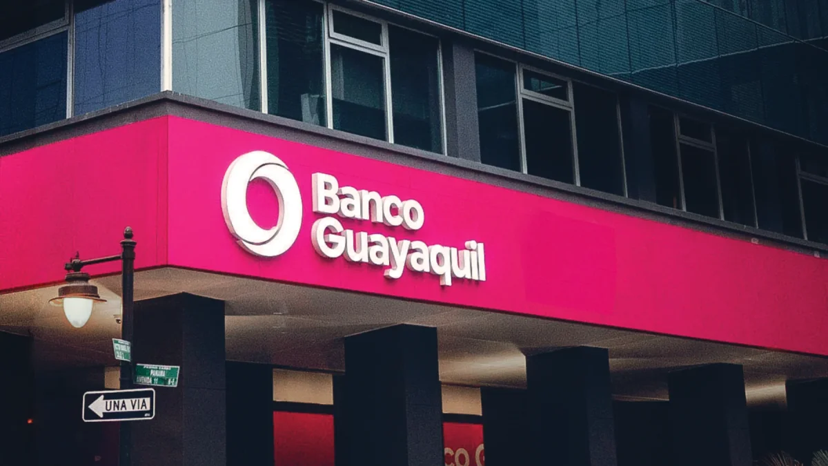 Fachada del Banco Guayaquil, entidad que respondió al requerimiento de información en el marco del caso Encuentro.