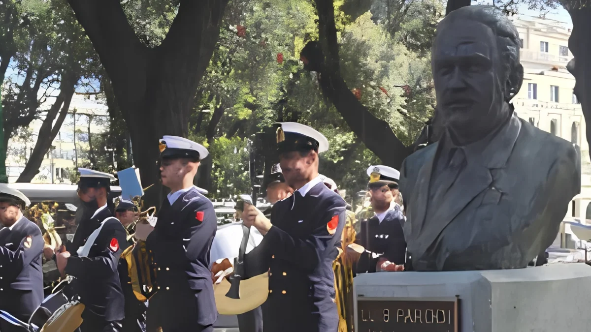 Busto de Luis Parodi Valverde en los Jardines de Brignole, en Génova, Italia.