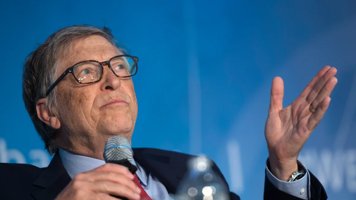 Bill Gates, cofundador de Microsoft, empresario de Estados Unidos.
