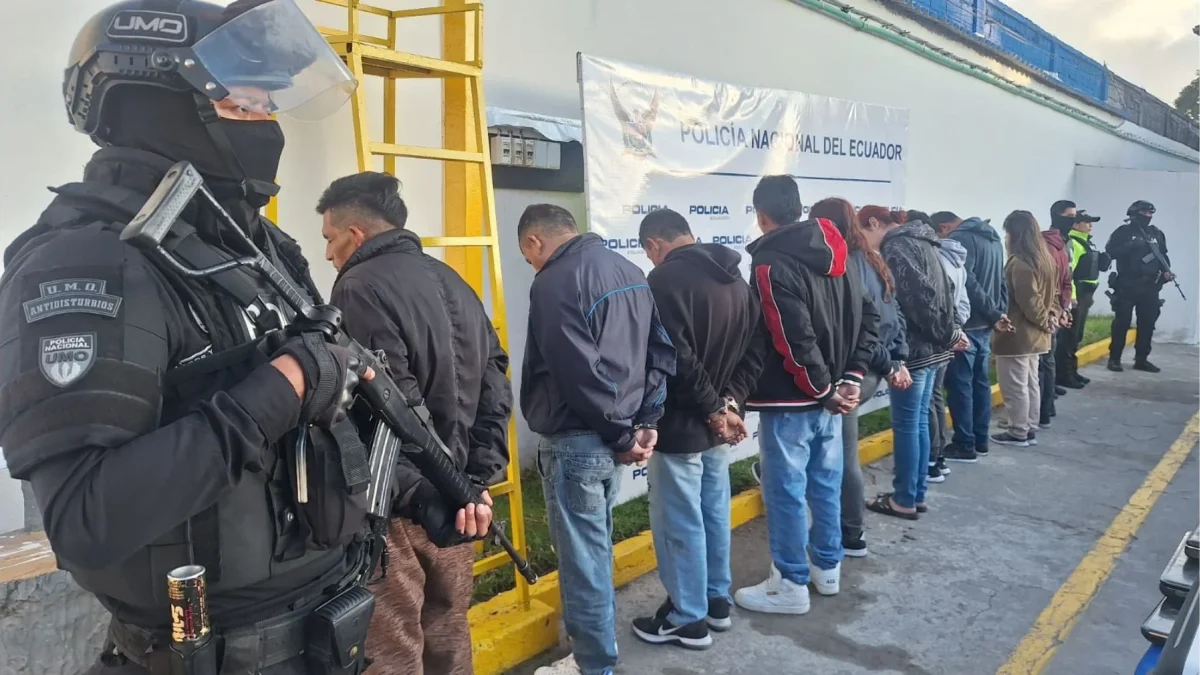 Operativo traslada el foco del crimen a cuatro zonas de Quito: 60 personas capturadas