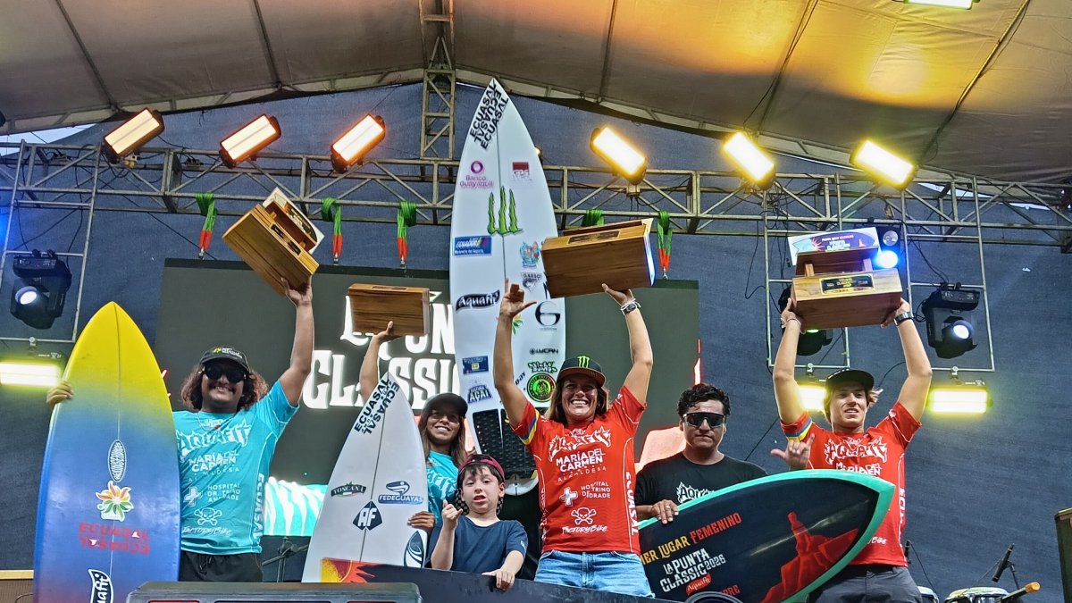 Montañita: Mimi Barona ganó la Punta Classic 2026 por quinta vez