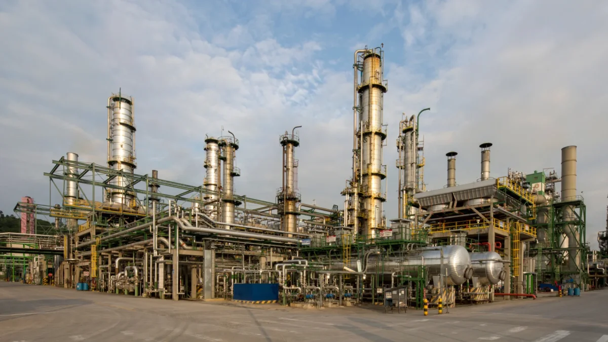 Infraestructura de la Refinería de Esmeraldas.