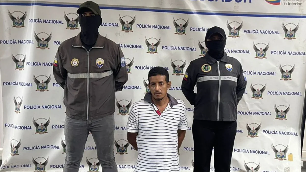 Policía capturó a alias Lucho en Quevedo por presuntos vínculos con Los Choneros.