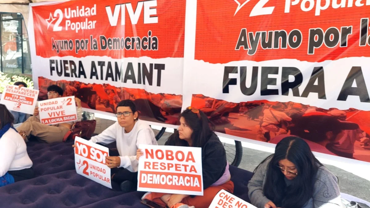 Ayuno por la Democracia: militantes de Unidad Popular hacen huelga de hambre por cancelación