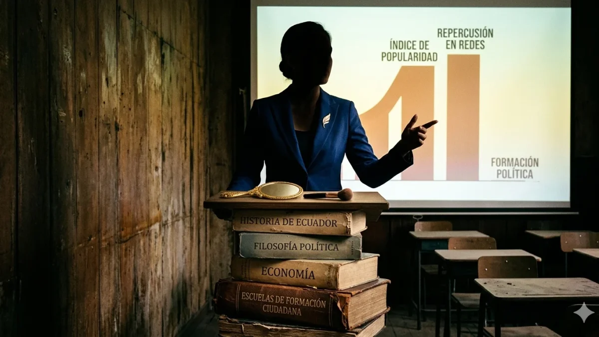 Imagen simbólica sobre preocupación de organizaciones políticas por su imagen y no por la formación política.
