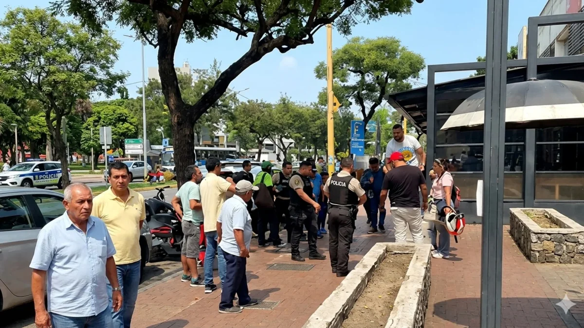 Imagen referencial. Un ciudadano se salvó de ser asaltado tras salir de un banco en Urdesa.