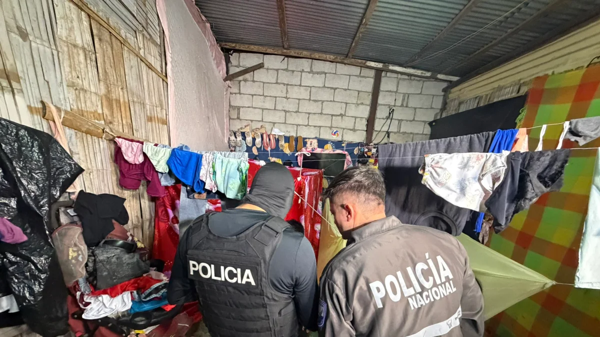 La Policía Nacional participó del operativo de seguridad.