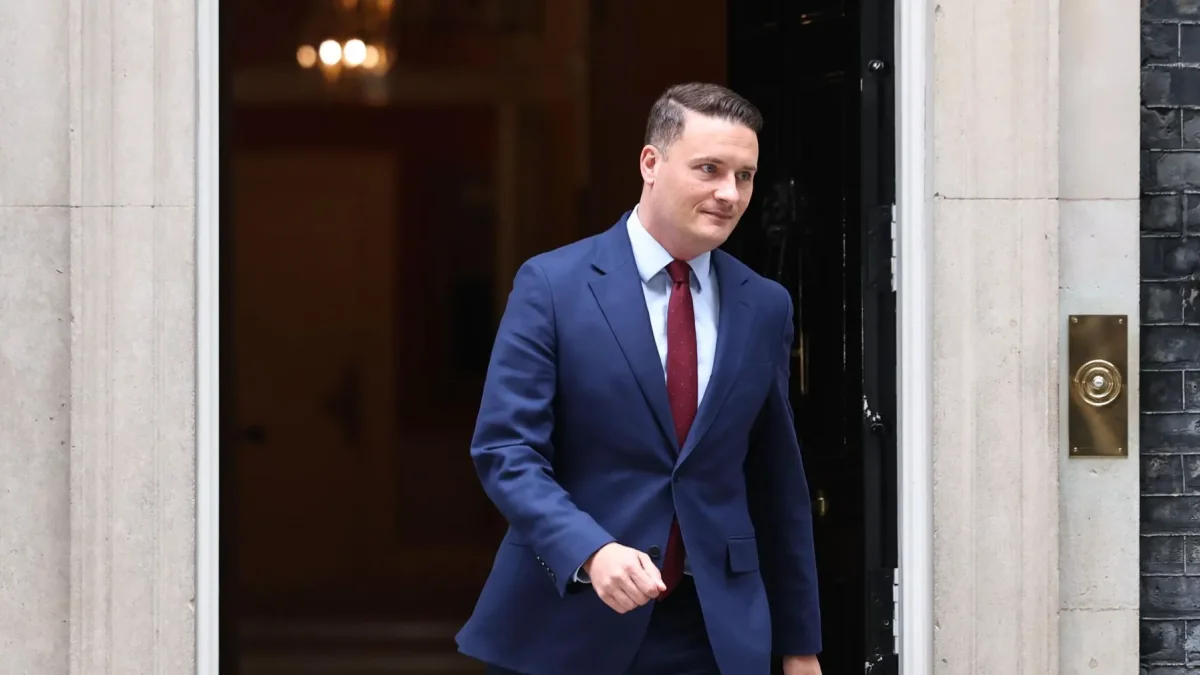 El ya exministro británico de Sanidad Wes Streeting.