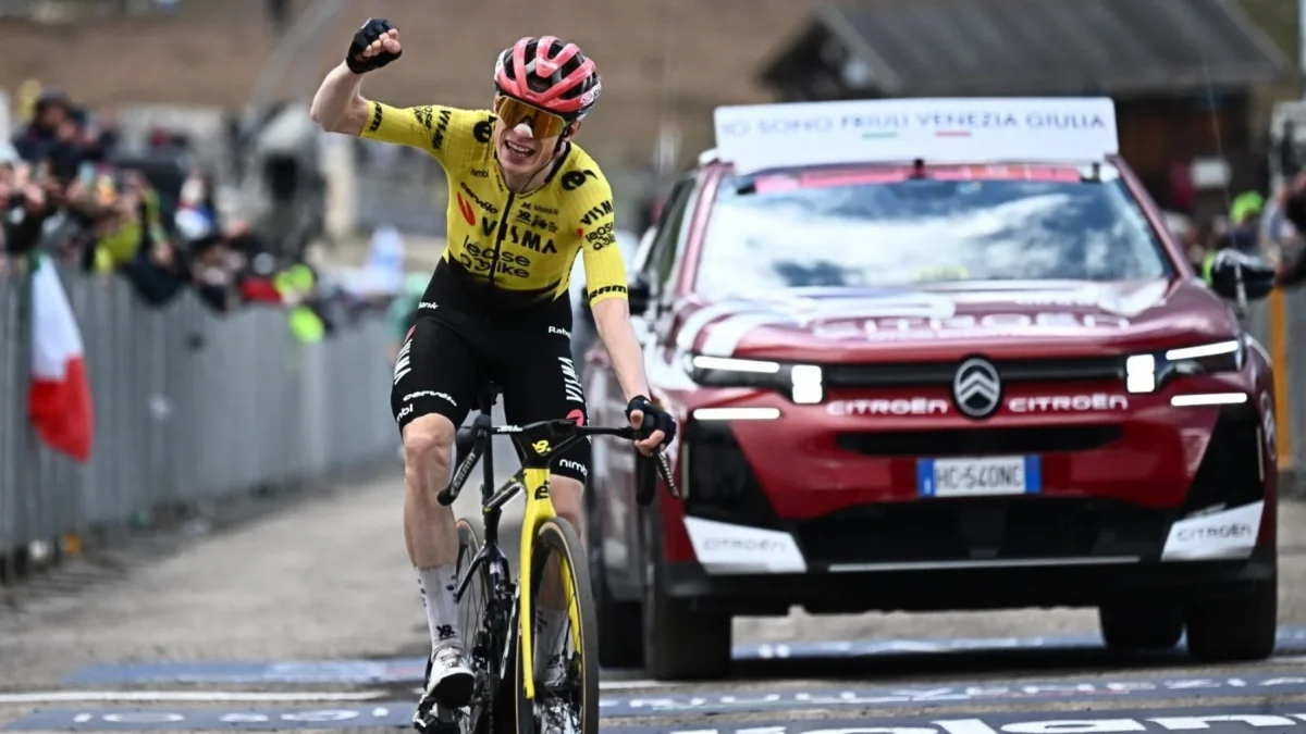 El danés Jonas Vingegaard dejó, este 15 de mayo, clara su candidatura al título del Giro de Italia 2026