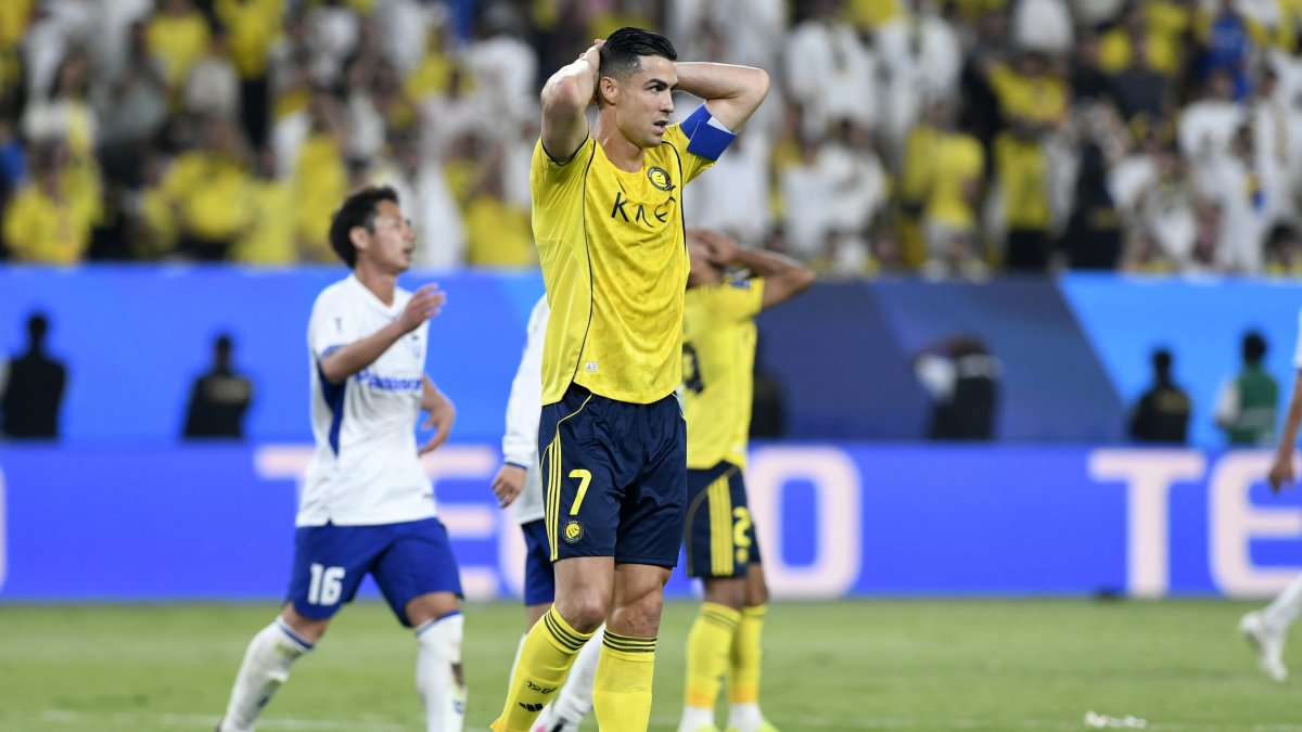 Cristiano Ronaldo exteriorizó la frustración con el Al-Nassr en la final.