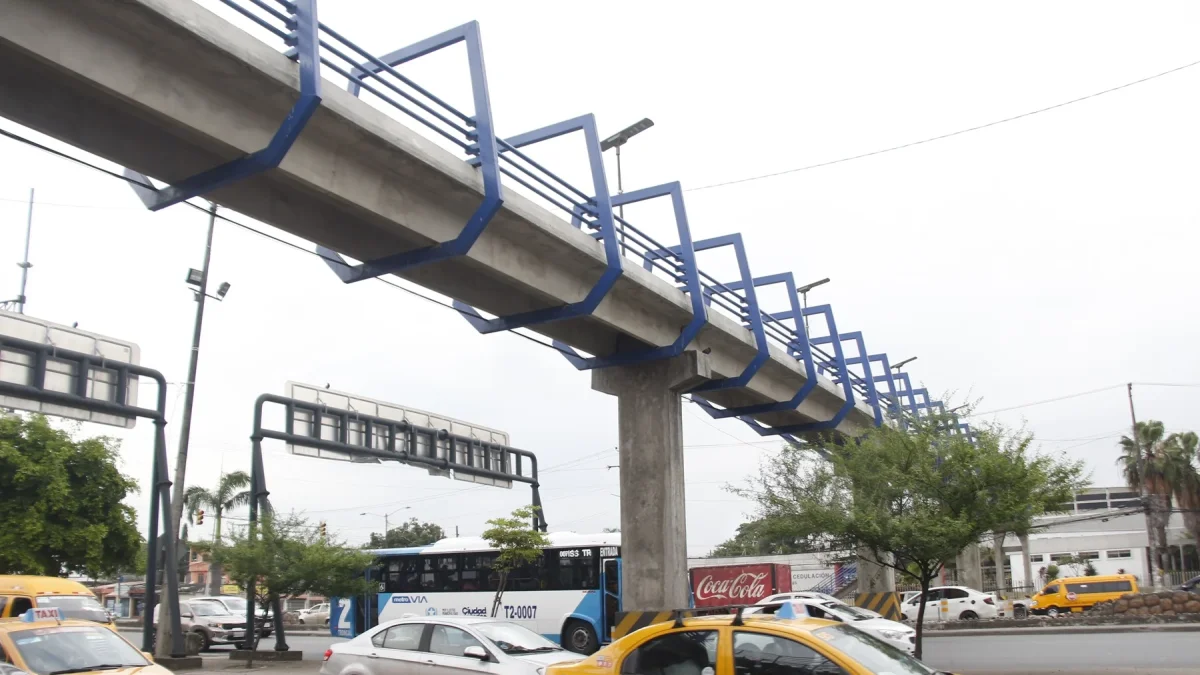 La avenida 25 de Julio recibe un alto flujo vehicular a diario. Desde los pasos peatonales es posible ver ese caos vial que suele formarse y que dificulta el paso a los peatones.