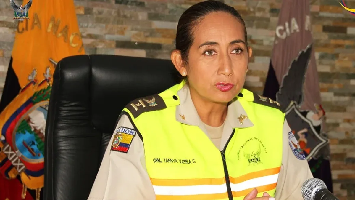 Tannya Varela fue comandante de la Policía Nacional, entre 2021 y 2022.