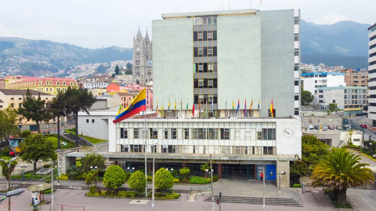 Edificio del Banco Central del Ecuador, en la ciudad de Quito.