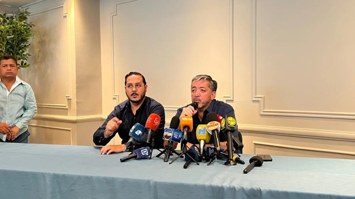 Ramiro García y David Norero dieron una prensa en Guayaquil sobre la situación del alcalde de Guayaquil en la Cárcel del Encuentro.