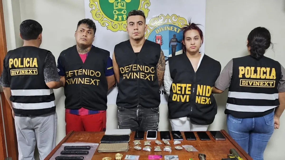Red de extorsión de Los Lobos cae en Lima: tres detenidos armados