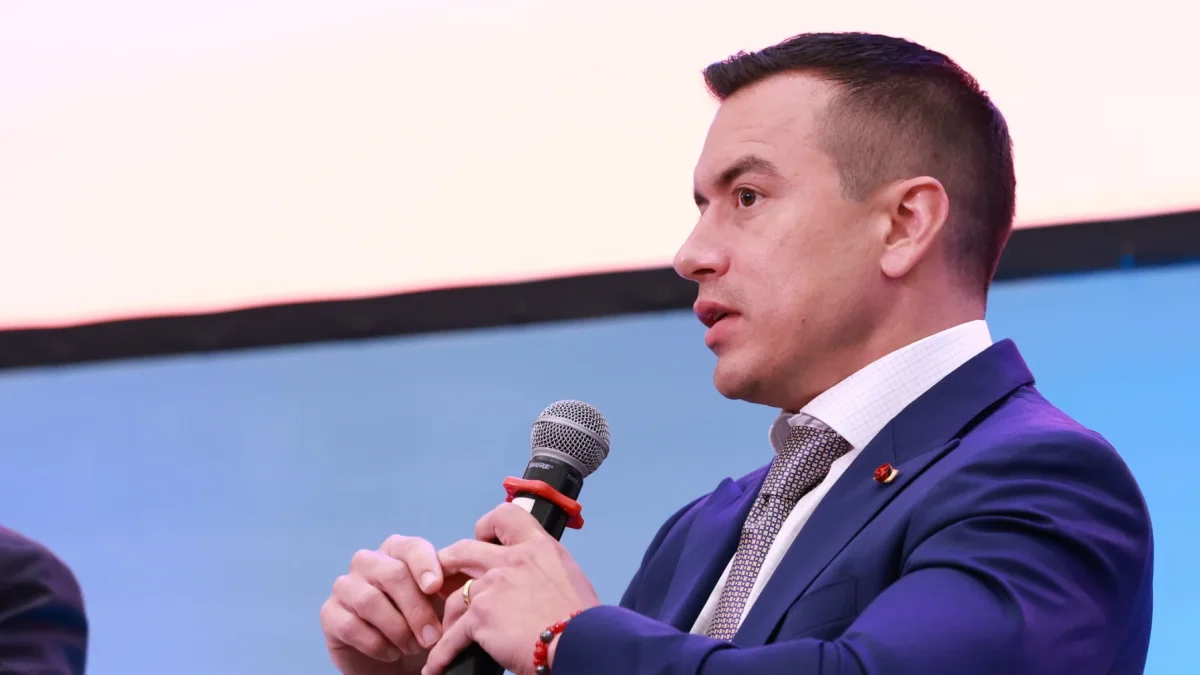 Daniel Noboa, durante actos previos al Informe a la Nación que presentará este 24 de mayo de 2026.