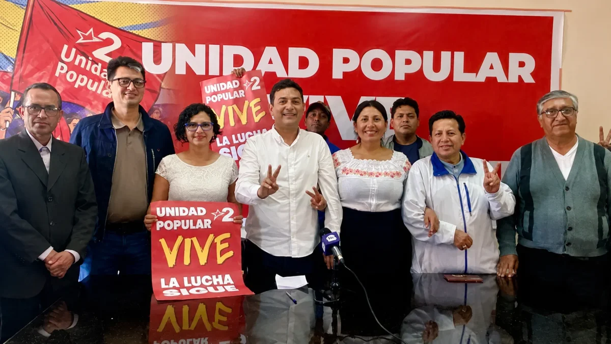 Unidad Popular enfrenta un proceso de cancelación por no contar con el mínimo de adherentes.