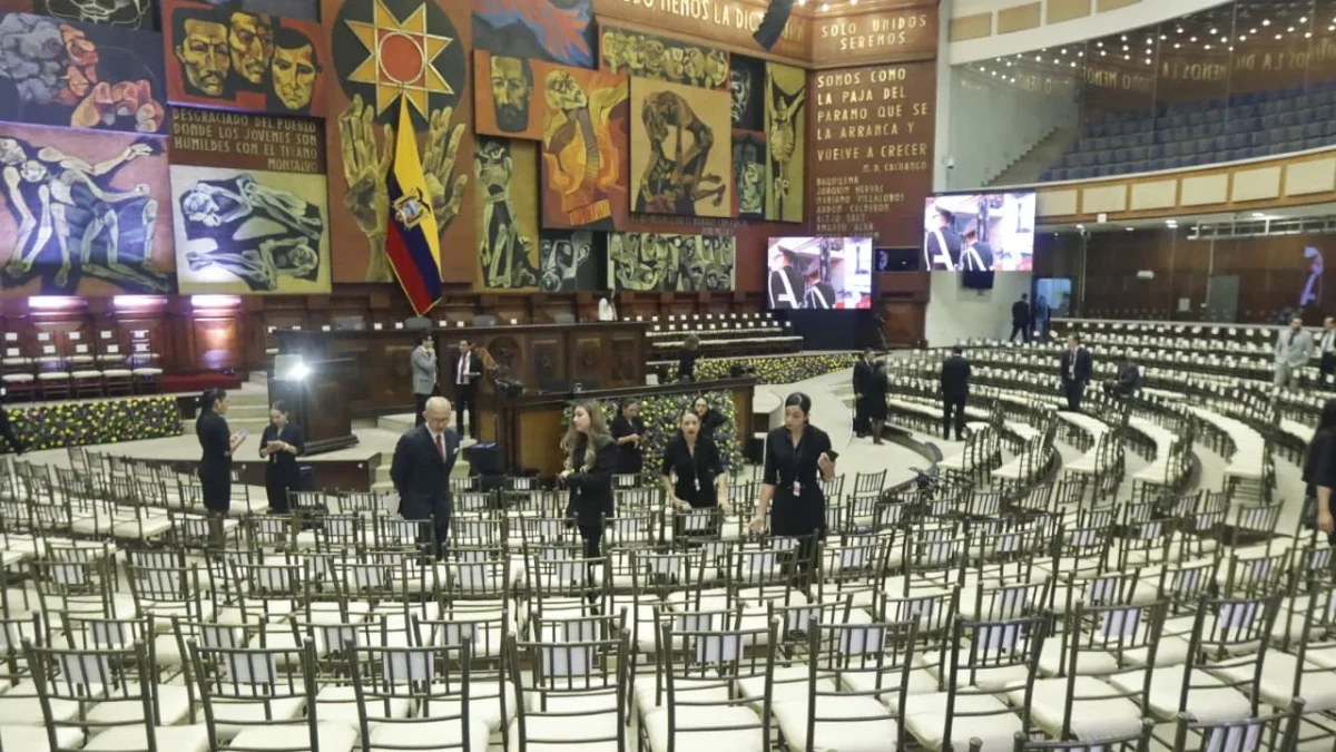 La Asamblea Nacional previo al inicio del Informe a la Nación.
