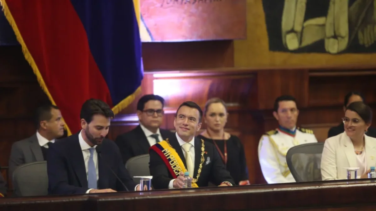 Daniel Noboa en el Informe a la Nación.