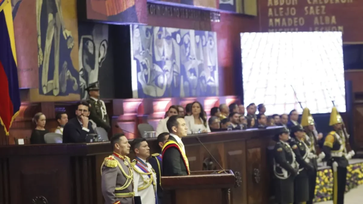 Daniel Noboa anunció la ampliación del Metro de Quito durante el Informe a la Nación