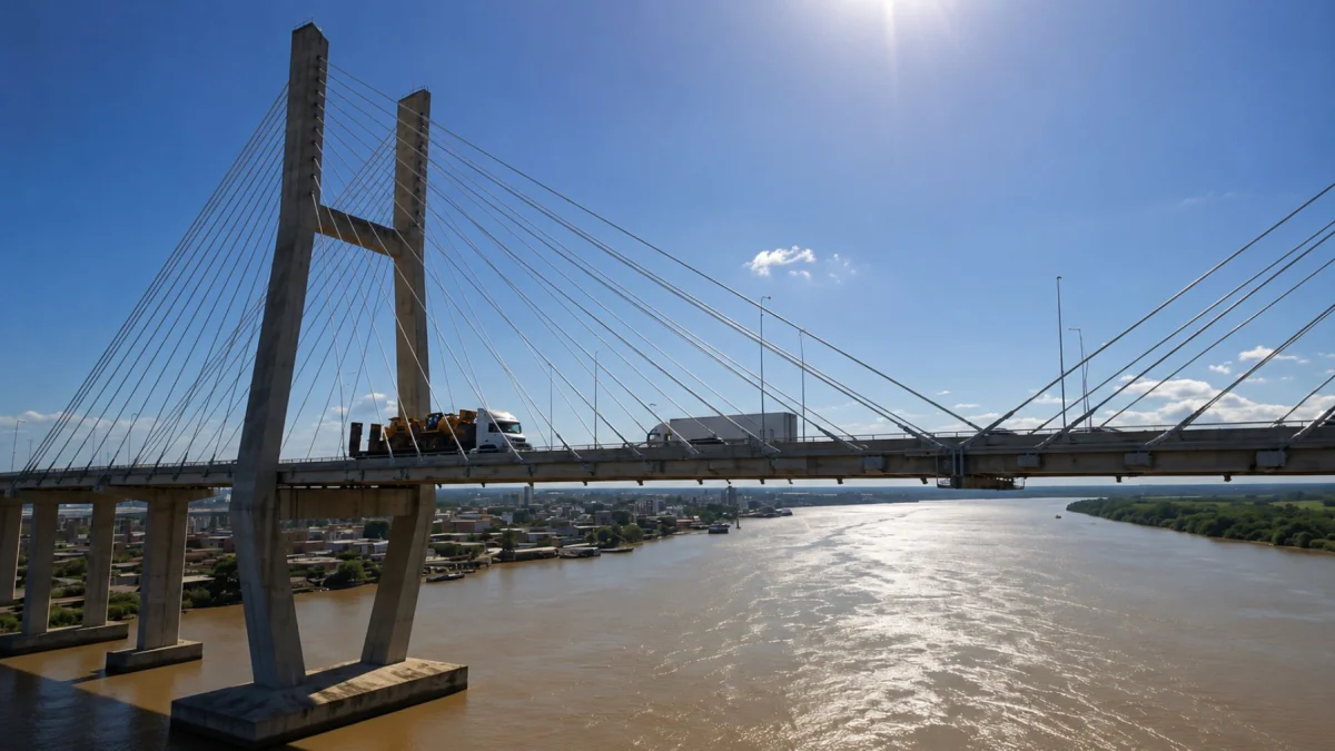 Captura del video presentado en el Informe a la Nación. Render del Quinto Puente.
