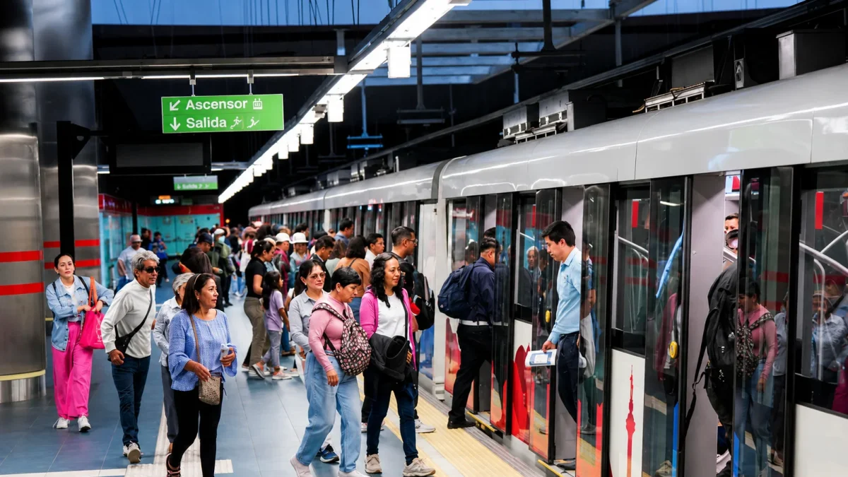 El Metro de Quito conecta el sur y norte de la ciudad con 15 estaciones.