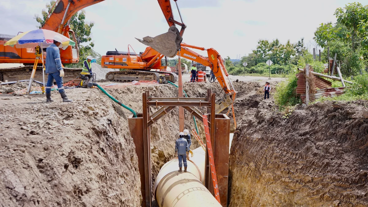 La obra del Quinto Acueducto tiene un 40% de avance, según el Municipio.