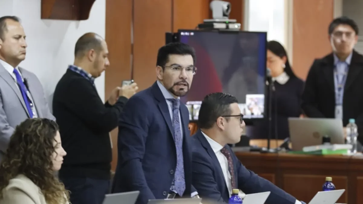 El fiscal Carlos Alarcón durante el sexto día del juicio del caso Sinohydro.