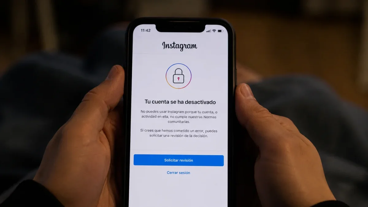Usuarios en todo el mundo denuncian suspensiones masivas de cuentas en Instagram y apuntan a posibles errores en los sistemas automatizados de moderación con inteligencia artificial de Meta.