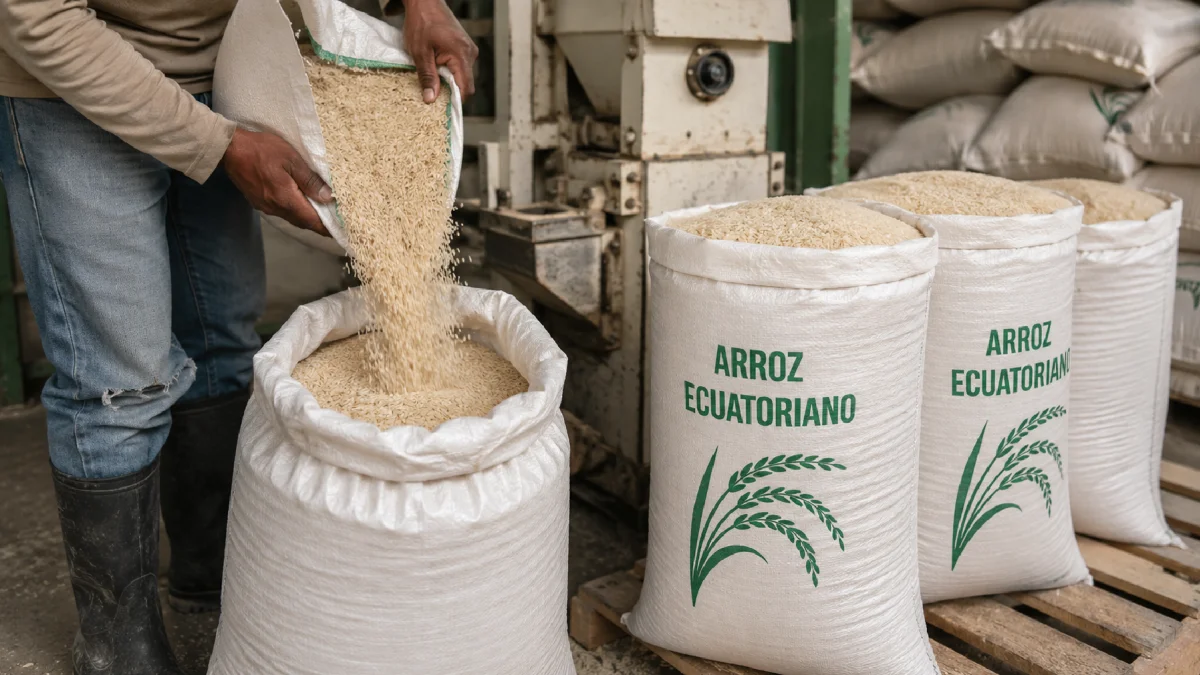 Ecuador comprará 15.000 toneladas de arroz tras tensión comercial con Colombia