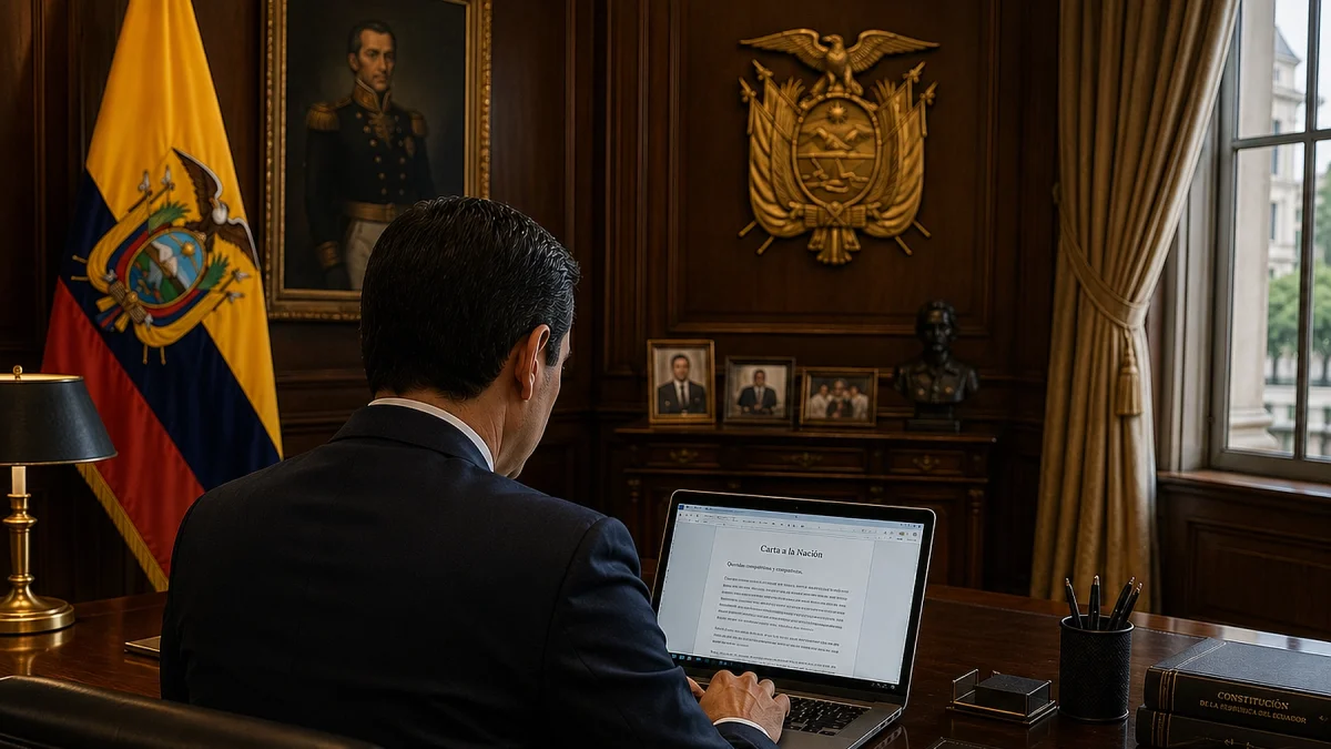 El presidente Daniel Noboa publicó hace pocos días una carta pública sobre temas sensibles.