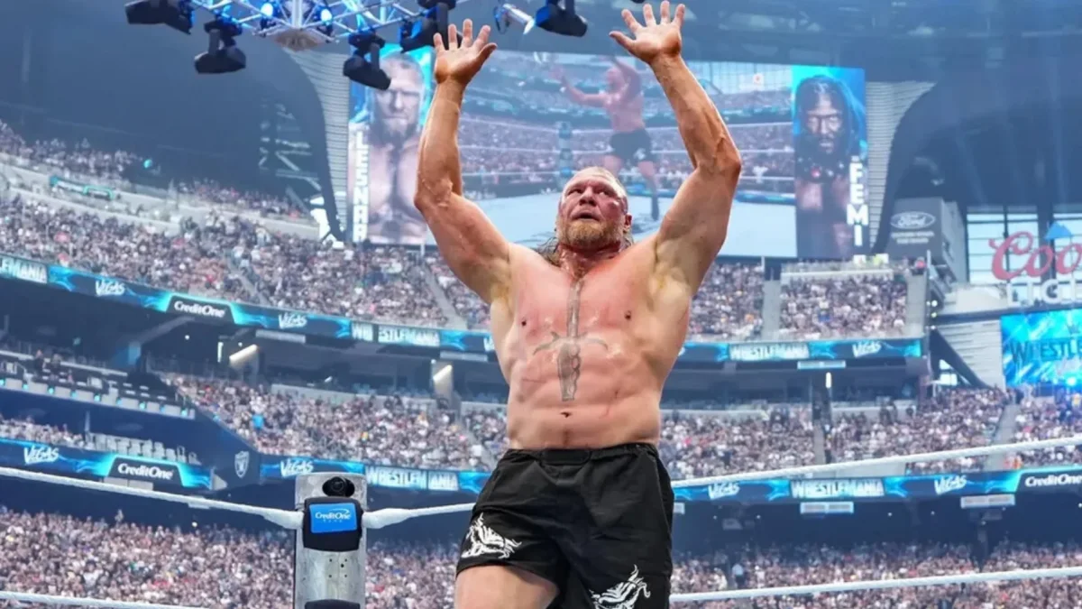 Brock Lesnar asimila la derrota en el escenario más grande de todos.