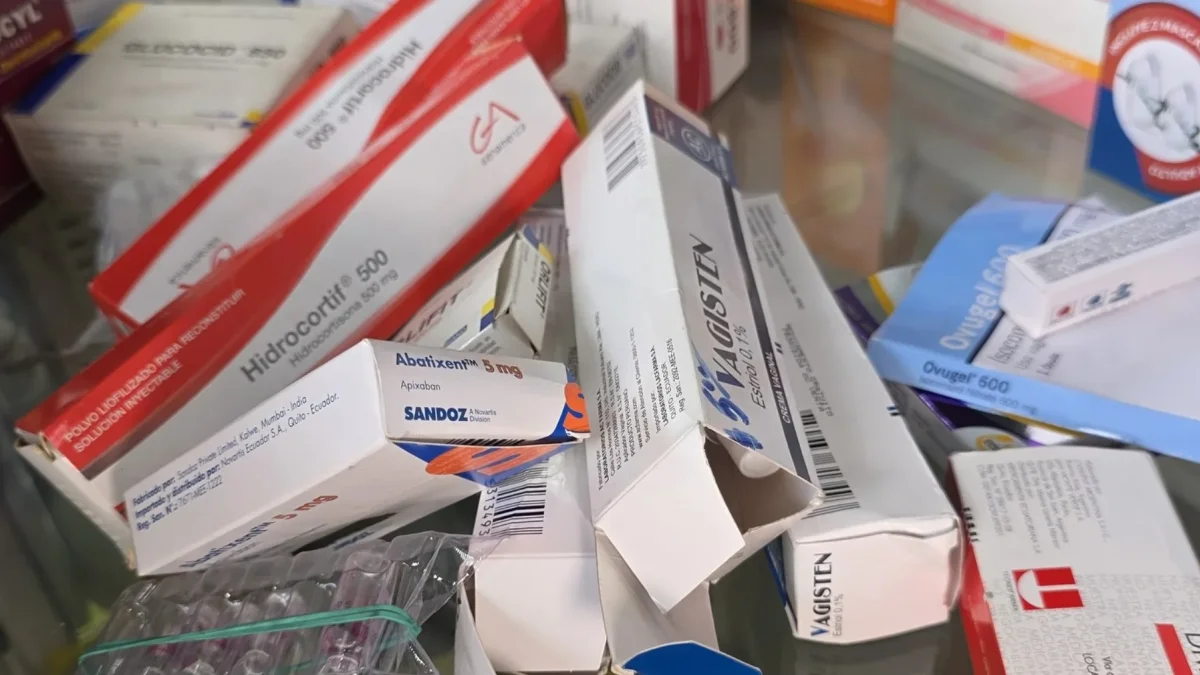 Medicamentos incautados por la ARCSA.