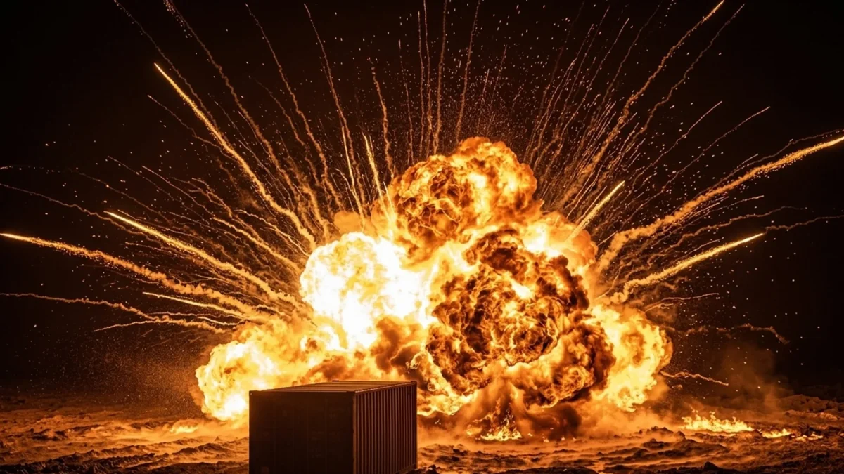 Así fue la explosión del cohete New Glenn perteneciente a la empresa Blue Origin de Jeff Bezos