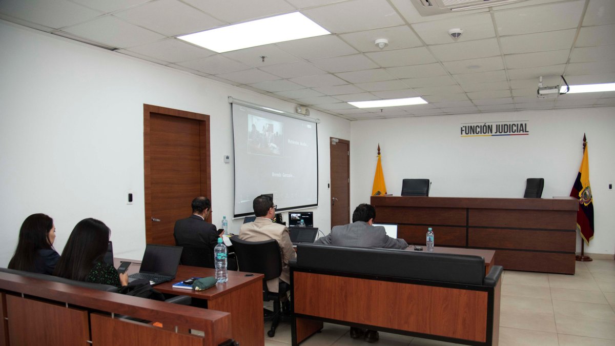 La audiencia de vinculación se lleva adelante en el Complejo Judicial Norte de Quito.