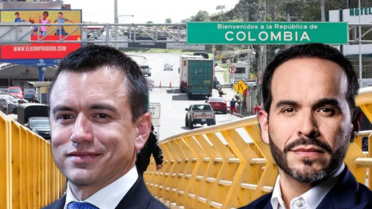 El presidente de Ecuador, Daniel Noboa, y el candidato presidencial colombiano Abelardo de la Espriella.