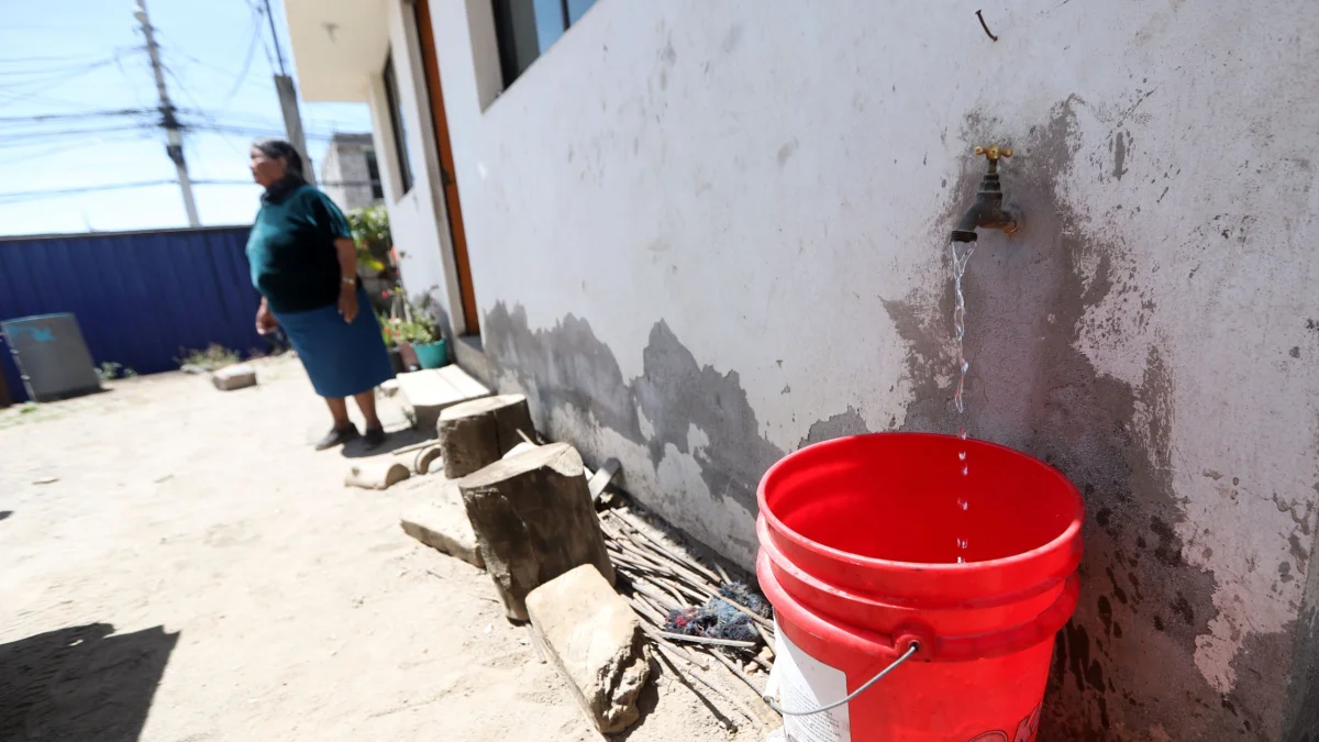 38 barrios del valle de Los Chillos no tendrán el servicio de agua potable.