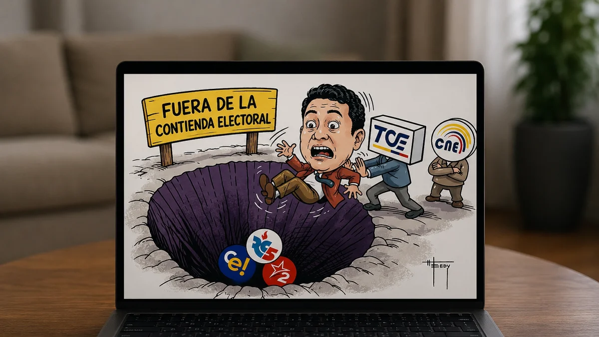 El alcalde de Cuenca, Cristian Zamora, fue sancionado por el TCE por violencia política de género.