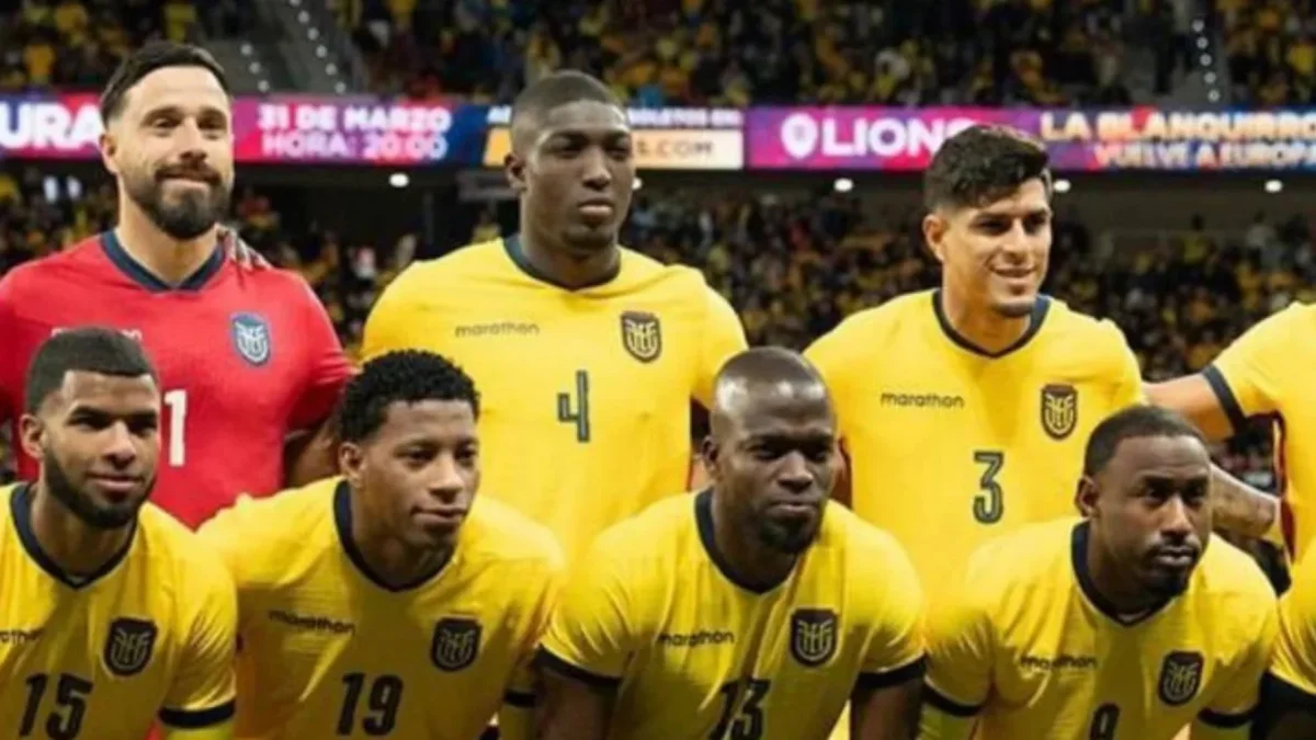 Jugadores de la Selección de Ecuador.