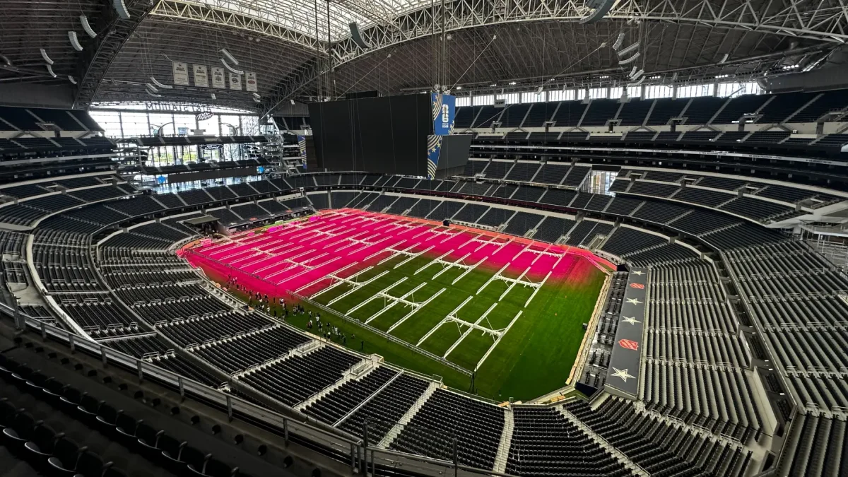 El estadio AT&T en Dallas recibirá nueve partidos del Mundial 2026.
