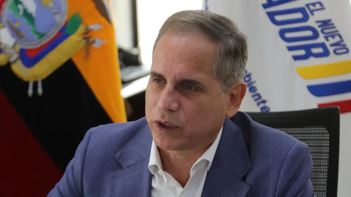 Juan Carlos Blum, ministro de Ambiente y Energía en Ecuador en 2026.