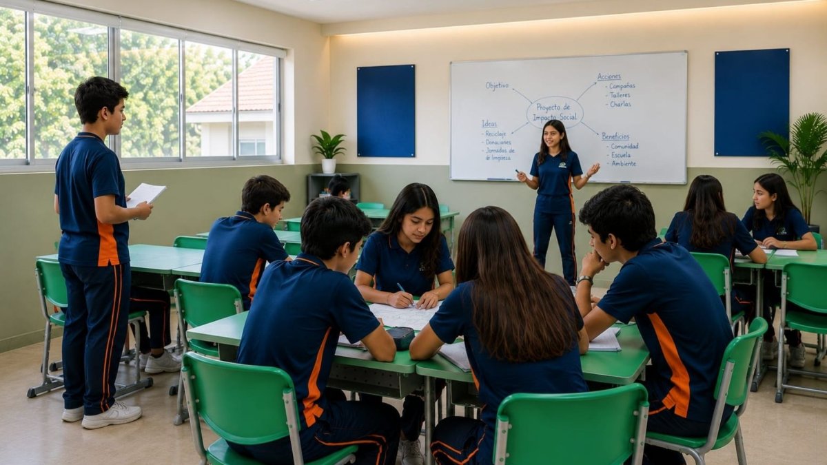 El trabajo colaborativo, los consejos estudiantiles y las actividades extracurriculares permiten que los estudiantes practiquen el liderazgo desde edades tempranas.