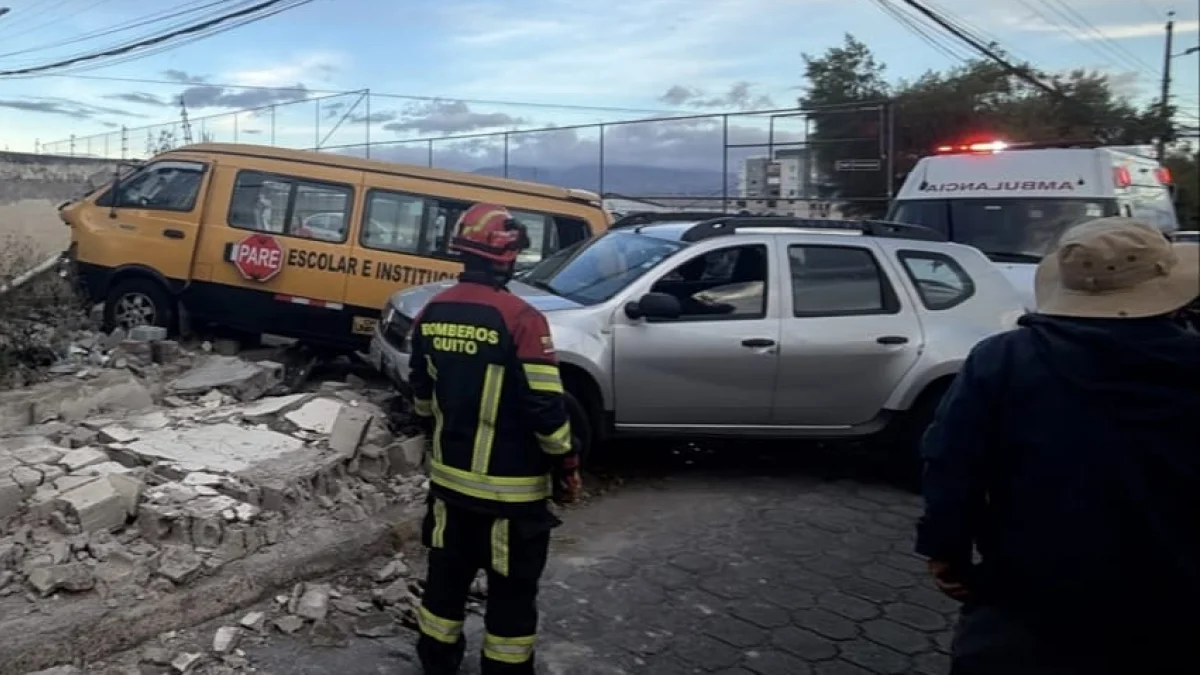 El 1 de junio, en Calderón, en el norte, ocurrió una colisión que involucró a tres vehículos.