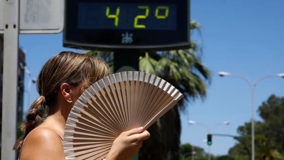 La temperatura actual en España es 37°