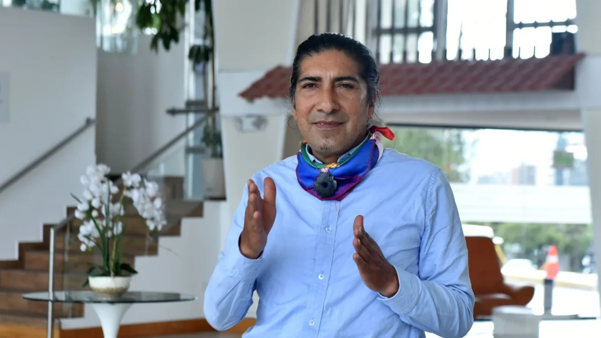 Yaku Pérez y su movimiento Somos Agua recientemente firmó un acuerdo con la Izquierda Democrática.