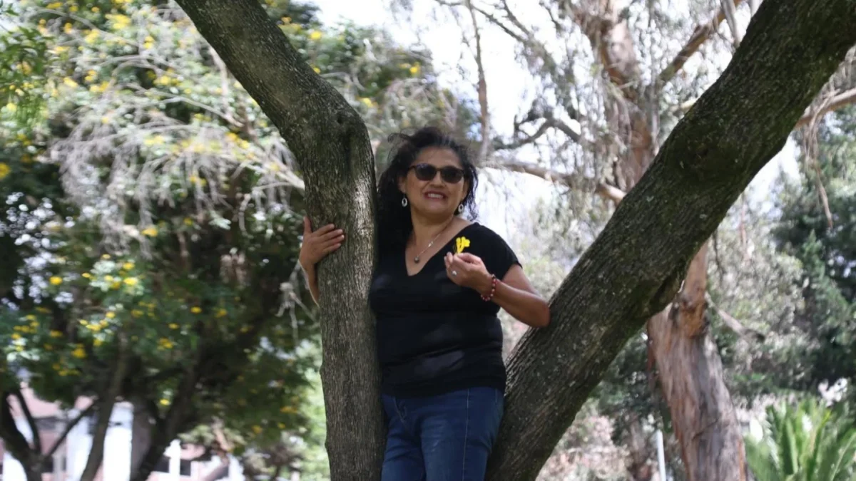 Maytté Gavilanes tiene 54 años y hace 10 empezó su lucha. Acaba de formar el colectivo de Defensa del Arbolado Urbano en Quito.