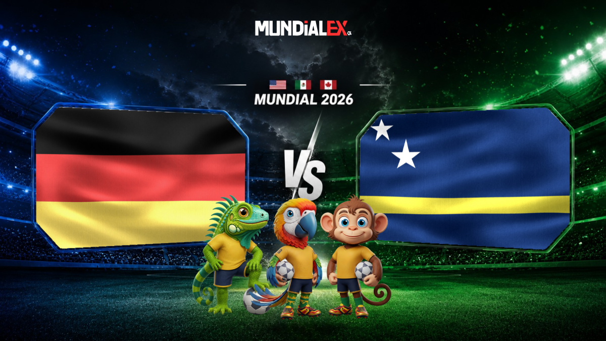 Alemania y Curazao se enfrentan en la fecha 1 del grupo E, en el Mundial 2026.