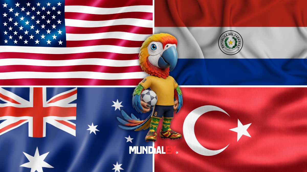 El Grupo D del Mundial 2026 está integrado por EE. UU., Paraguay, Australia y Turquía. Siga la cobertura en MundialEX.