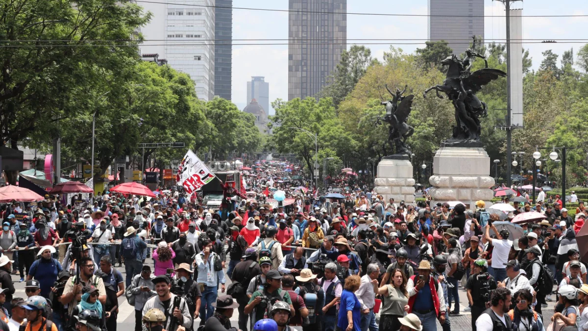 Protestas en México: maestros bloquean vías rumbo al estadio