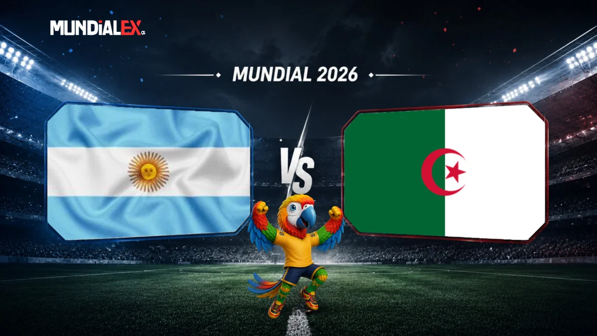 Argentina y Argelia se enfrentarán por el Grupo J del Mundial 2026.